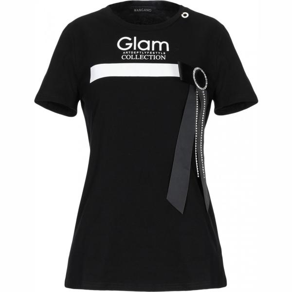 T-shirt senza tasche collo tondo a maniche corte in cotone jersey Mangano tinta unita