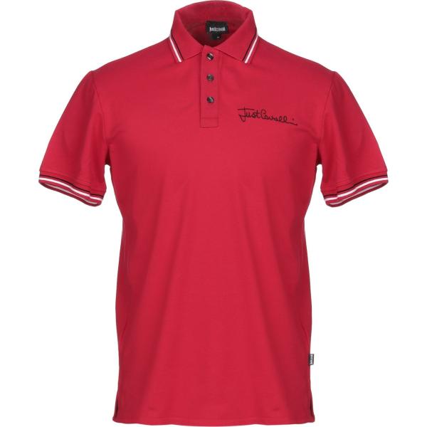 polo Just Cavalli rosso tinta unita