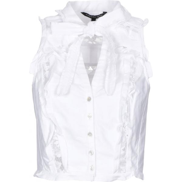 Top con fiocco e pizzo tinta unita Marissa Webb tinta unita