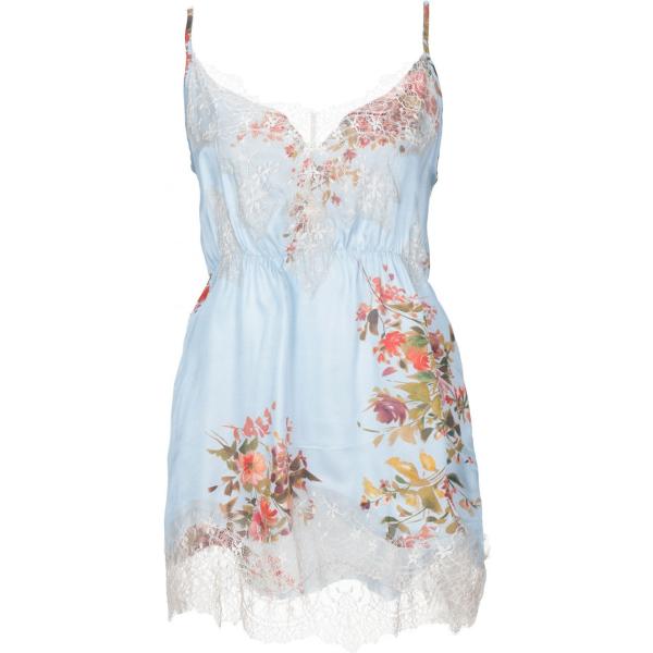 Top con pizzo fantasia floreale scollatura profonda in raso rosa Pink Memories a fiori