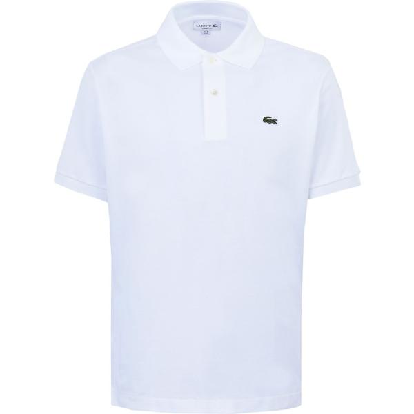 polo Lacoste bianco tinta unita