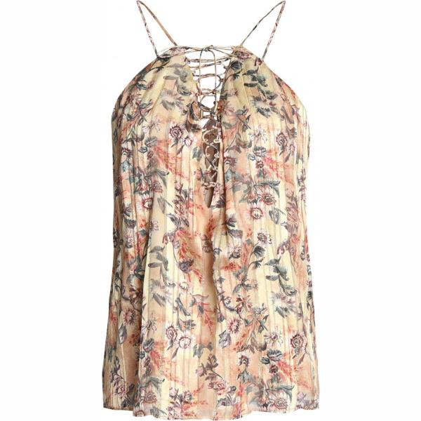 top Haute Hippie marrone a fiori
