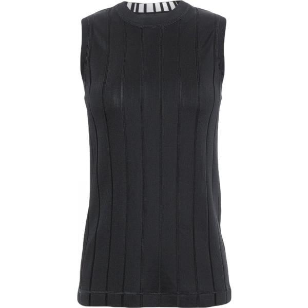 Top collo tondo in viscosa jersey Alexander Wang tinta unita
