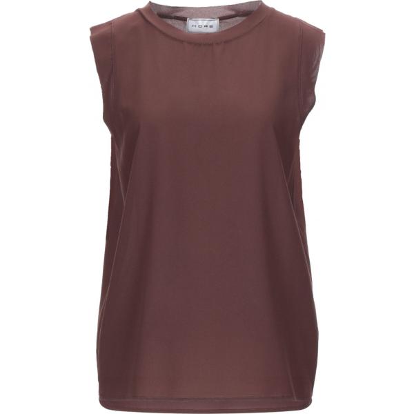 top Hope Fashion marrone tinta unita