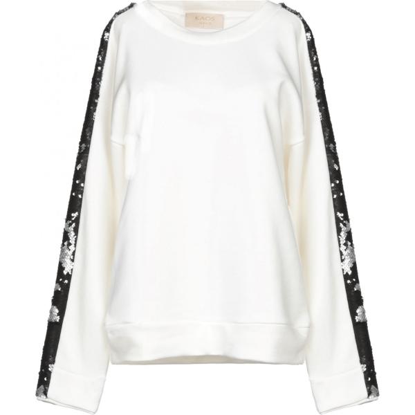 felpa Kaos Jeans bianco tinta unita