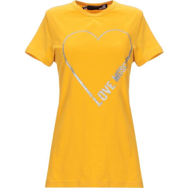 t-shirt Love Moschino giallo