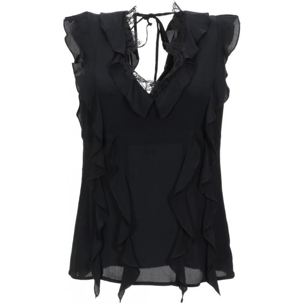 top Cavalli Class nero tinta unita