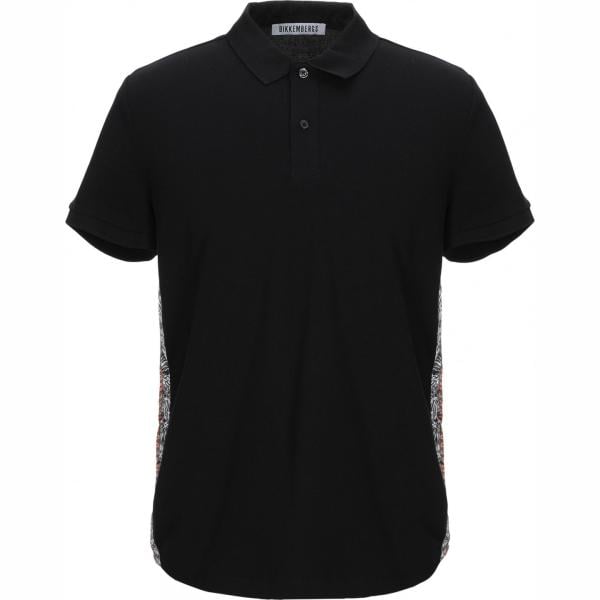 polo Bikkembergs nero tinta unita