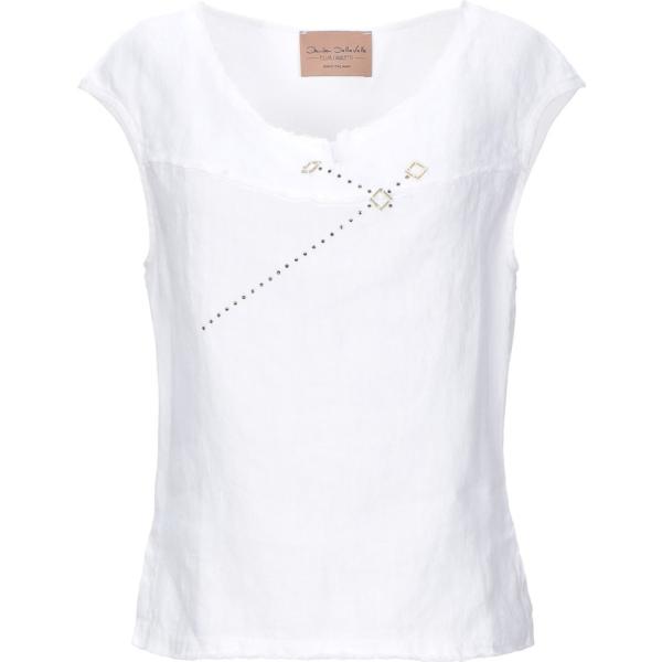 top ELISA CAVALETTI by DANIELA D... bianco tinta unita