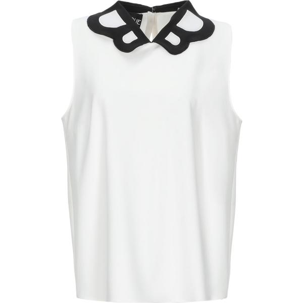 top Boutique Moschino bianco tinta unita