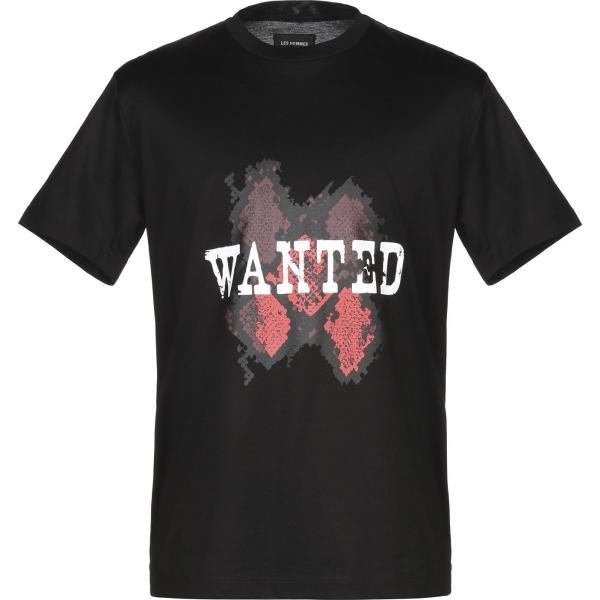 t-shirt Les Hommes nero con stampe