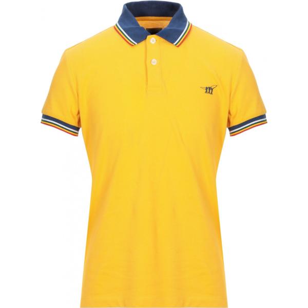 polo Henry Cottons giallo tinta unita
