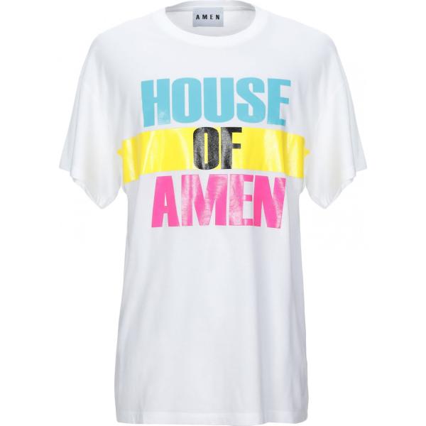 t-shirt Amen bianco con stampe