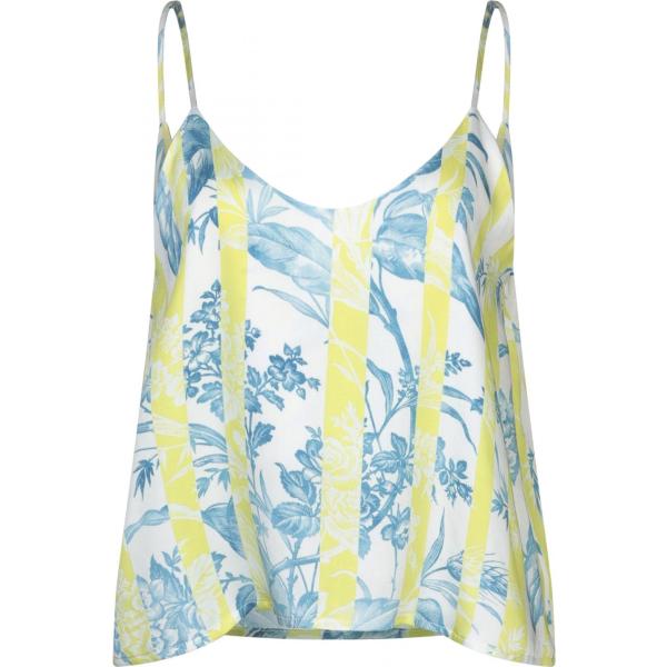 top Foudesir bianco a fiori