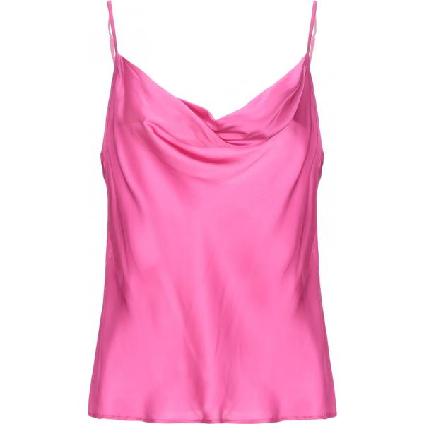 top Manila Grace rosa tinta unita