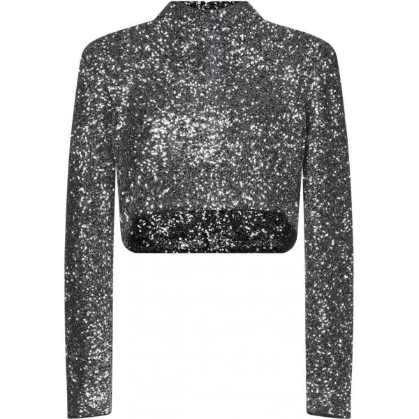 top DUA LIPA x PEPE JEANS grigio tinta unita