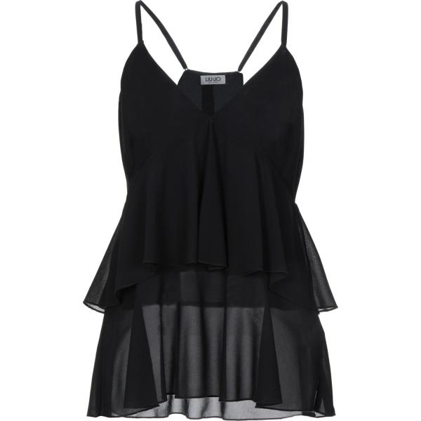 top Liu •Jo nero tinta unita