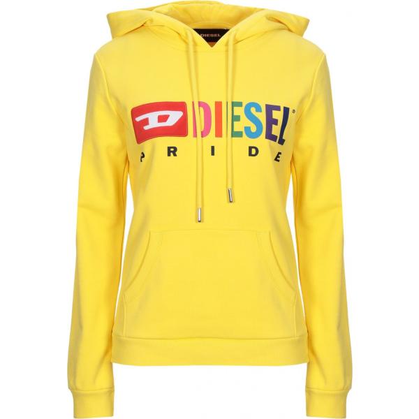 felpe Diesel giallo con stampe