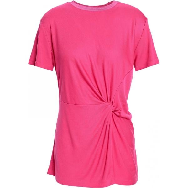 t-shirt Rag & Bone rosa tinta unita
