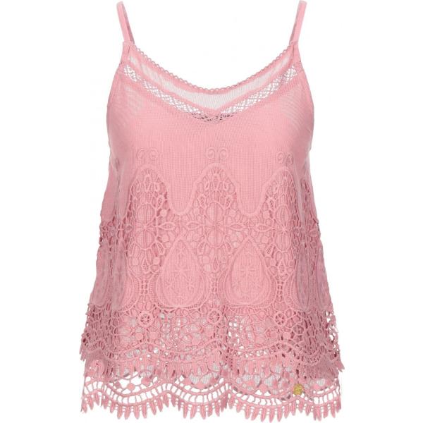 top Superdry rosa tinta unita