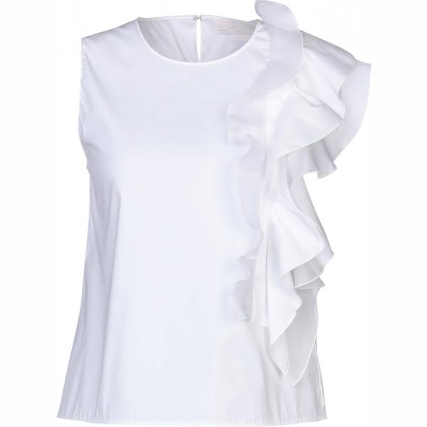 top Genny bianco tinta unita