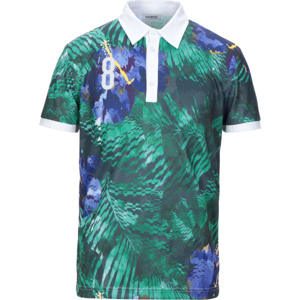 polo Bikkembergs blu con stampe