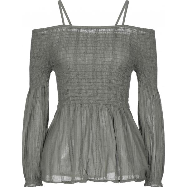 bluse Vicolo verde tinta unita