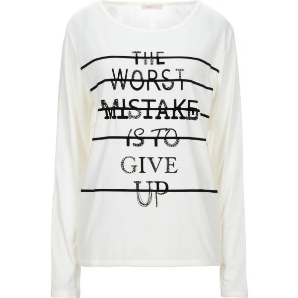 t-shirt Fracomina bianco con stampe