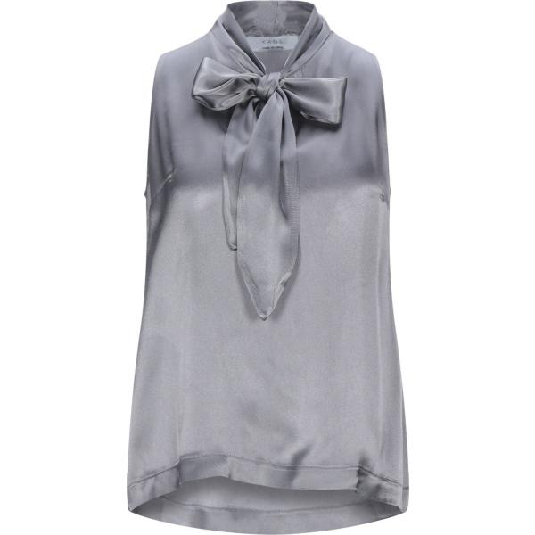 top Kaos grigio tinta unita