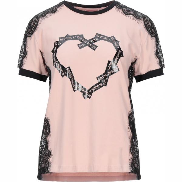 t-shirt Blugirl Blumarine rosa tinta unita