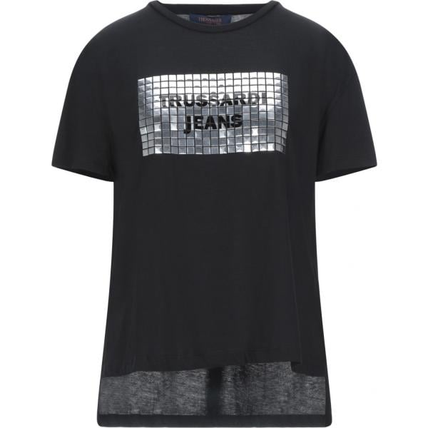 t-shirt Trussardi Jeans nero tinta unita
