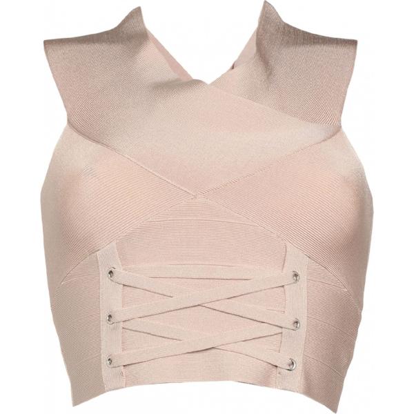 top Guess marrone tinta unita