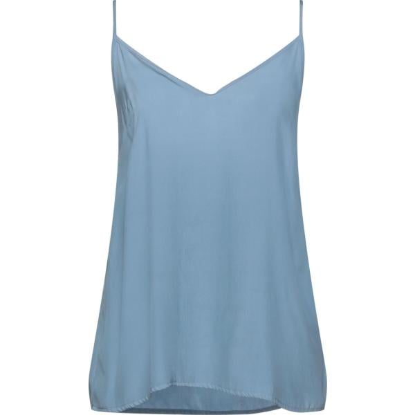 top Altea blu tinta unita