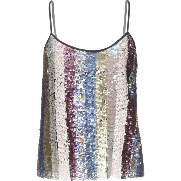 top Biancoghiaccio multicolore