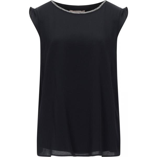 bluse Pennyblack nero tinta unita