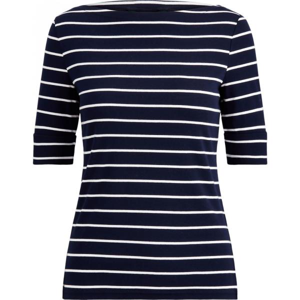 t-shirt Lauren Ralph Lauren blu a righe