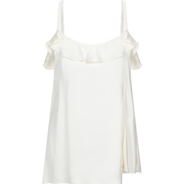 top Le Coeur Twinset bianco tinta unita