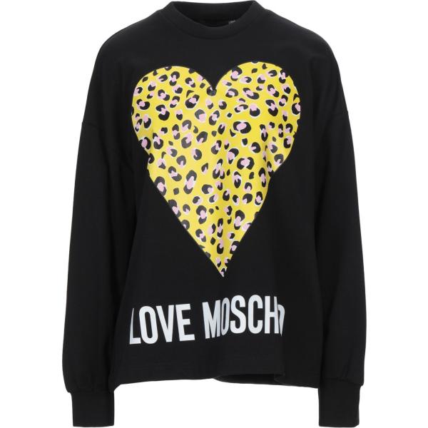 felpe Love Moschino nero tinta unita