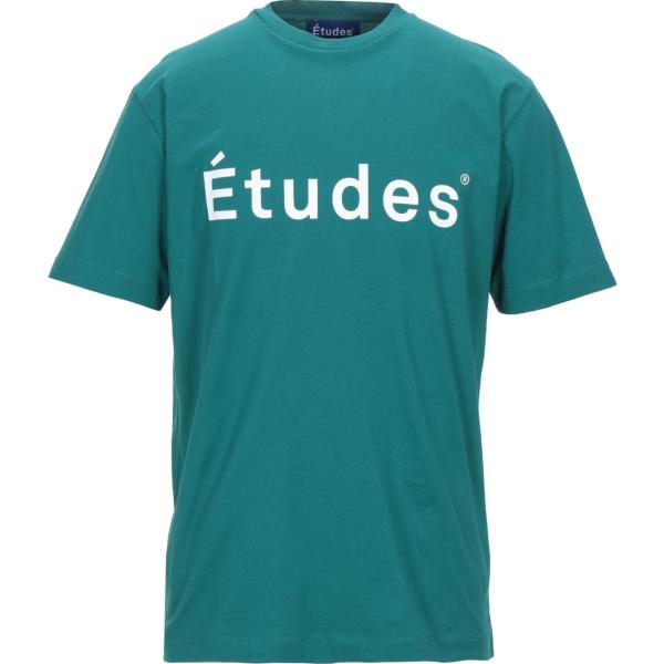 t-shirt Études verde tinta unita