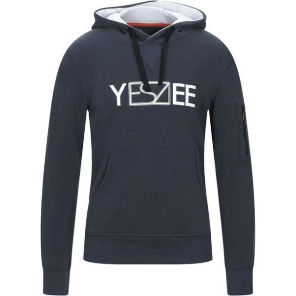 felpe con cappuccio YES ZEE by ESSENZA blu con stampe
