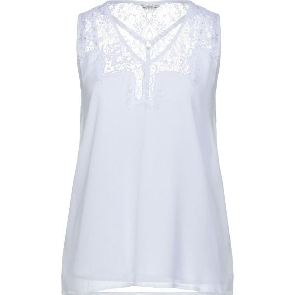 top Guess bianco tinta unita
