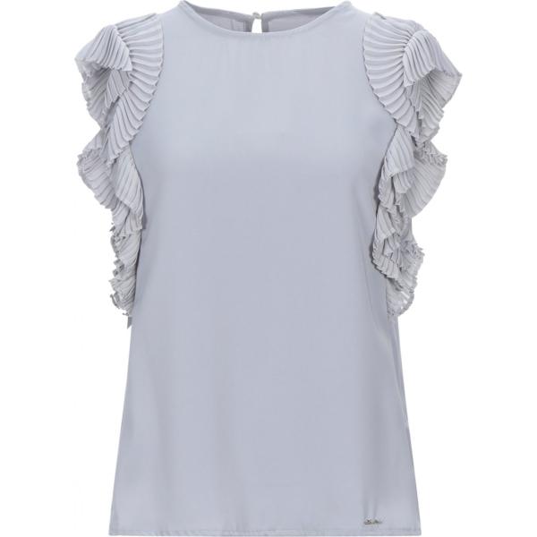 bluse Koralline grigio tinta unita