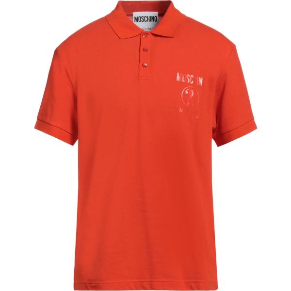 polo Moschino arancione tinta unita