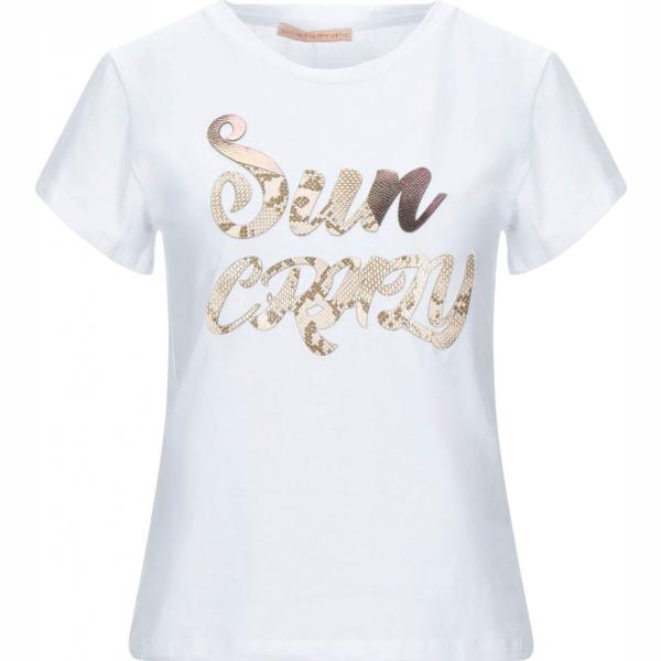 t-shirt Paola Prata bianco con stampe