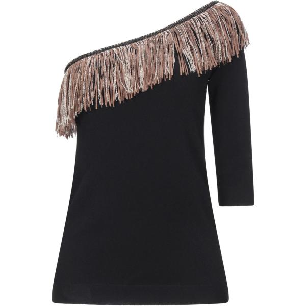 top D.exterior nero tinta unita