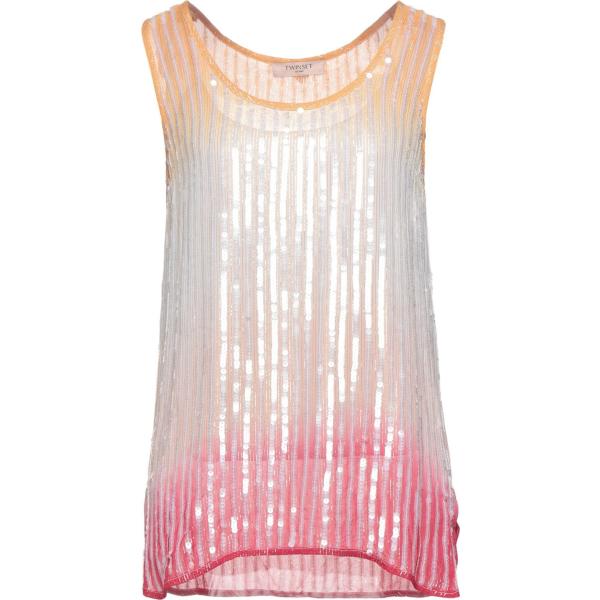 top Twinset arancione