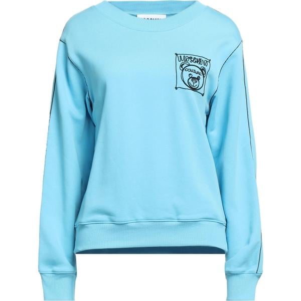 felpe Moschino blu con stampe