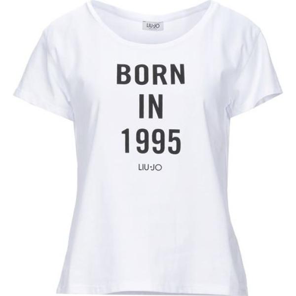 t-shirt Liu •Jo bianco tinta unita