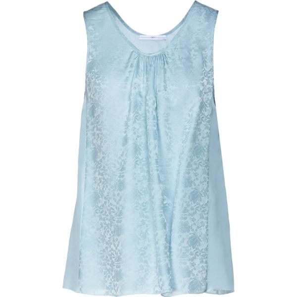 top High blu tinta unita