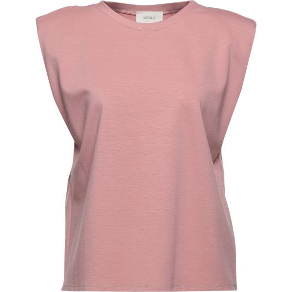 t-shirt Vicolo rosa tinta unita